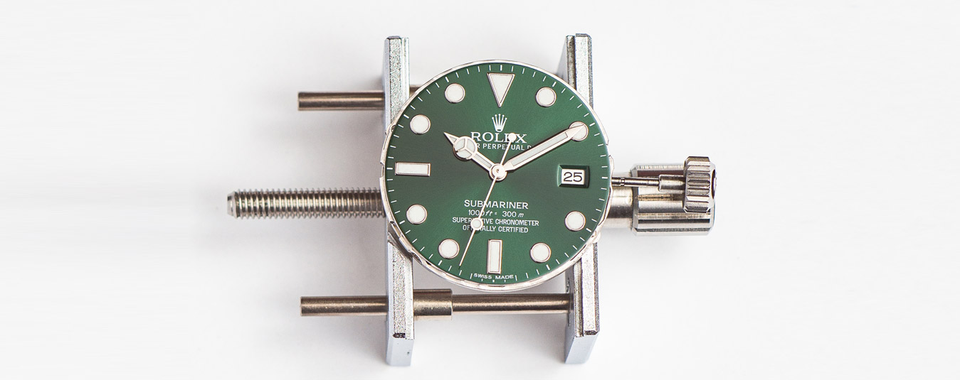 rolex crown and stem replacement